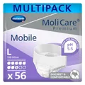 MoliCare Premium Mobile Einweghose: Diskrete Anwendung bei Inkontinenz für Frauen und Männer; 8 Tropfen, Gr. L (100-150 cm Hüftumfang), 4x14 Stück
