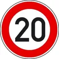 Verkehrsschild nach StVO / Typ 1, Nr. 274-52