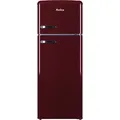 Amica VD 1442 AI, Freistehend, Weinrot, Rechts, R600a, 213 l, ST - Rot