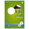 Staufen Green Heft - DIN A4, Lineatur 7 (7mm liniert), 16 Blatt, premiumweißes 90g/m² Recyclingpapier, runde Ecken verhindern „Eselsohren“, 4 verschiedene Motive (keine Auswahl möglich), 1 Stück