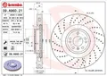 2x BREMBO Bremsscheibe Vorderachse für MERCEDES-BENZ