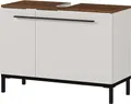 Germania Waschbeckenunterschrank 2670-573 GW-Yonkers, in Kaschmir/Nussbaum-Nb., mit Siphonausschnitt, 80 x 59 x 34 cm (BxHxT)