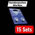 Varta Batterie Knopfzelle Spezialbatterie LR44 1 5V 125mAh Alkali-Mangan 15 SETS