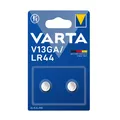 Varta V13GA / LR44 Alkaline Knopfzelle 3V AG13 155mAh 1,5V 2er Blister