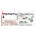 Marabu 1305000000081 - Easy Marble Pastell Set, 6 zarte Marmorierfarben zum kinderleichten Tauchmarmorieren von Kunststoff, Glas, Holz, Styropor und flächigen Marmorieren von Papier