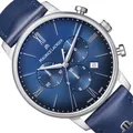 Maurice Lacroix Eliros Chronograph Herrenuhr Blau Lederband EL1098-SS001-410-4