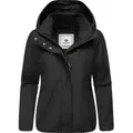 Ragwear Outdoorjacke Sunniva Light Wasserdichte und atmungsaktive Damen Übergangsjacke schwarz XL (42)