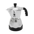 Bialetti Moka Timer Elektrische Mokkatasse Gemahlener Kaffee Schwarz Silber