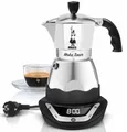 Bialetti Italienische elektrische kaffeemaschine 3 tassen edelstahl