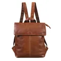 STILORD Charlie Vintage Lederrucksack Braun Mittelgroßer Daypack für Damen Herren 13,3 Zoll Laptop Rucksack aus Echtem Leder Farbe:Cognac - braun