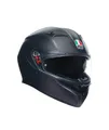 AGV K3 Solid Schwarz Matt E2206 Motorrad Integral Helm Gr. L -