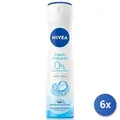 6x Bundle Nivea Deo Spray 150 Ml. Fresh Natürliche 81601 Made IN Italy