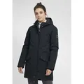 OXMO Parka OXTamila Wetterfester Wintermantel mit Kapuze und praktischen Taschen schwarz XL
