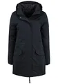OXMO Tamila Damen Übergangsmantel Parka Lange Jacke, Größe:XL, Farbe:Black (194007)