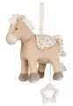 Sterntaler Spieluhr S Pferd Sunny - Baby Spieluhr aus weichem Stoff - Kuscheltier zum Anbinden Dank herausnehmbarer Spieluhr waschbar, Einschlafhilfe wirkt beruhigend zuhause & unterwegs, lichtbeige