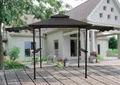 HC Garten & Freizeit Grillpavillon, Feuerresisten,Ablageflächen mit Haken,Flaschenöffner