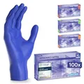ARNOMED Einweghandschuhe Dunkelblau 100 Stück/Box, Nitrilhandschuhe XL, Einmalhandschuhe, Handschuhe Einweg puderfrei, latexfreie Gummihandschuhe, Einweghandschuhe in S, M, L & XL verfügbar
