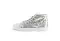 Party Factory Pailletten Sneaker silber Glitzer-Schuhe für Unisex Schnürer Größe 40 Sneaker mit Schnürsenkel