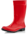 Ladeheid Damen Gummistiefel 100% Wasserdticht Regenstiefel Damen LA-967 (Rot/Schwarz, 37 EU)