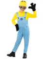 Minions – Dave Kostüm für Kinder - Der markante Minion mit dem Mittelscheite