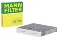 MANN-FILTER CUK 22 011 Innenraumfilter/Kabinenluftfilter - Pollenfilter mit Aktivkohle - für Pkw + Transporter