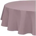 REDBEST Tischdecke Tischdecke "Tulsa", Baumwolle Uni lila rund | 160 cm x 160 cm