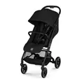 CYBEX Gold Kinderwagen BEEZY mit Ergonomischer Liegeposition, Ab Geburt bis ca. 4 Jahre (max. 22 kg), Kompakt faltbar, Einhand-Gurtsystem, Magic Black