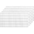 Einzelstabmattenzaun-Set Anthrazit 5 Stück je 100 cm x 200 cm