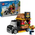 LEGO City Burger-Truck, Bauset mit Spielzeug-Auto für 5-jährige Kinder, Geschenk