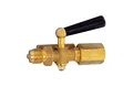RIEGLER 102659-9022/M Manometer-Absperrhahn, Zapfen-Spannmuffe, MS bl., G 1/2, 60x25x10, 1Stk