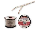 Schwaiger Lautsprecherkabel 2 x 0,75 mm² | Transparent Stereo-Kabel Kupfer 10 m