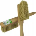 NATURA Bürste mit Naturborsten und Holzgriff, schonend & lackkratzfrei, für Autowäsche und Schneeschieben, 320 mm Gesamtlänge, 140x40 mm Arbeitsfläche