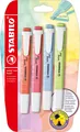 STABILO Textmarker swing® cool Pastel 4er Set | STABILO swing cool | B-55955-10