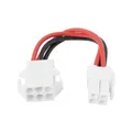 VGOL 1 Stück 12-V-Netzteil-Stromkabeladapter 6-polig auf 4-polig 14 AWG Autoradio-Stromkabel Kompatibel mit ICOM, Kenwood, Yaesu-Radio PS85 (17 cm)