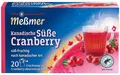 Meßmer Tee Kanadische Süße Cranberry - Ahornsirup Cranberry Früchtetee 20 Beutel