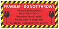 96 X Aufkleber Vorsicht zerbrechlich DIN lang 210x98mm Folienaufkleber (Auf-525)