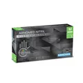 Arnowa GmbH ARNOMED Nitril Midnight Black Einmalhandschuh, puderfrei, schwarz, Extra dicker Nitrilhandschuh mit texturierten Fingerspitzen, 1 Packung = 100 Stück, Größe M 391-M