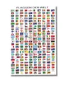 Flaggen der Welt Poster 61 x 91,5 cm