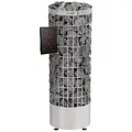 Harvia CILINDRO XW Saunaofen silver steel mit Steuerung XENIO Wifi,, Leistung 10,8 kW