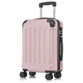 YONSLY Hartschalen-Trolley Hartschalen-Koffer Trolley 360° Rollen, robuster Reisekoffer, 4 Rollen, mit Zahlenschloss, für Business und Urlaub 46/55/66/76 cm 55 cm
