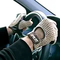 Autofahrer Handschuhe KFZ Auto Fahrerhandschuhe Retro Vintage Lammleder Leder Braun Gr. XL