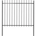 Vidaxl - Gartenzaun Mit Speerspitzen Stahl 1,8 M Schwarz