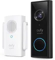 eufy Security Video Doorbell S220, 2K HD Kabellose Sicherheitskamera mit Chime, Akkubetrieben, K.I. Personenerkennung mit AI, 32 GB lokaler Speicher, Beidseitige Audiofunktion, Mühelose Installation