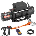 VEVOR Elektrische Seilwinde 12V 6123KG Elektrowinde Motorwinde Offroadwinde 26m