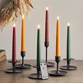 Lights4fun 6er Set bunte TruGlow® LED Stabkerzen mit Fernbedienung und Timer Echtwachs 22cm batteriebetrieben