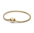 Pandora Armband 563050C00 Gliederarmband Damen Herz-Verschluss Vergoldet 23 cm