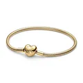 Pandora 563050C00 Gliederarmband Damen Herz-Verschluss Vergoldet 23 cm