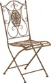CLP Gartenstuhl Sibell Eisen, klappbar, verzierter Jugendstil antik braun