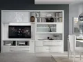 Xlmoebel Wohnwand Moderne Wohnwand aus Holz mit TV-Schrank und Sideboard, (RTV-Wand), Hergestellt in Europa