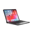 BRYDGE 11 Pro, Hochwertige Bluetooth Tastatur aus Aluminium für das iPad Pro 11 (2018 & 2020), deutsches Layout QWERTZ, inklusive magnetischem iPad Cover, space grau